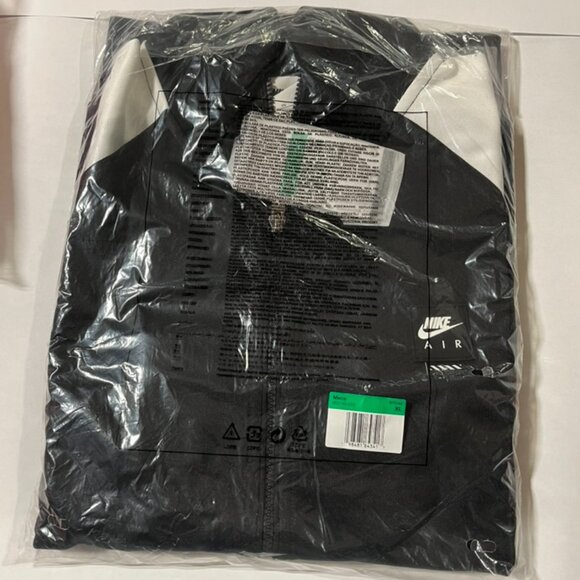 NEW w/ Tag Nike Air Men's Poly-Knit Full-Zip Jacket Black/White/Anthracite/Black - Picture 5 of 6